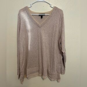 Lane Bryant Layered Hem V-Neck Sweater Size 22/24 Plus